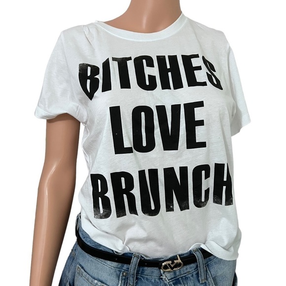 B$tc3s Love Brunch Short Distressed Shirt - Picture 1 of 11
